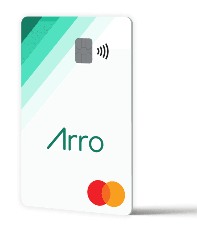 Arro Credit Card Facing Left